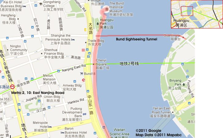 Shanghai Bund Map