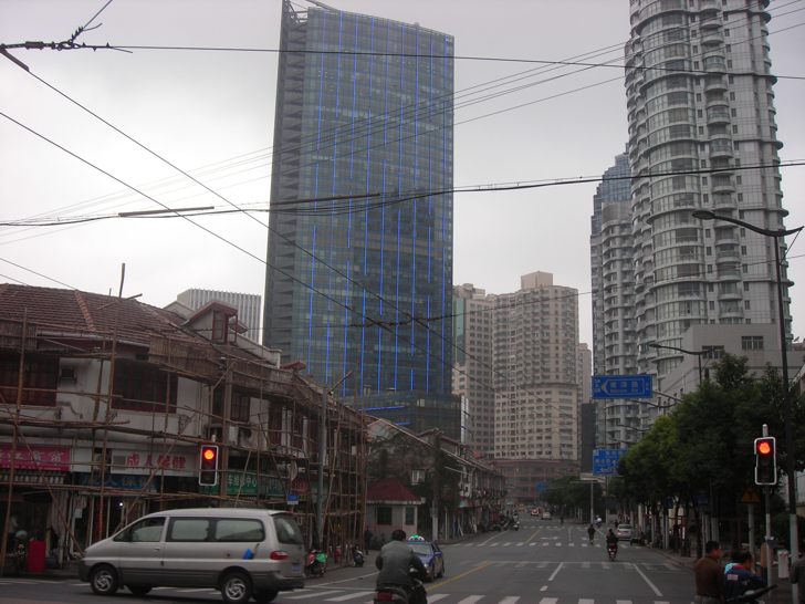 Old and New Buldings in Shanghai